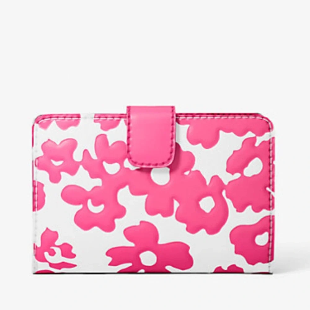 Michael Kors Jet Set Medium Floral Print Bi-Fold Wallet
Dragonfruit
NWT
Pink - Picture 3 of 16